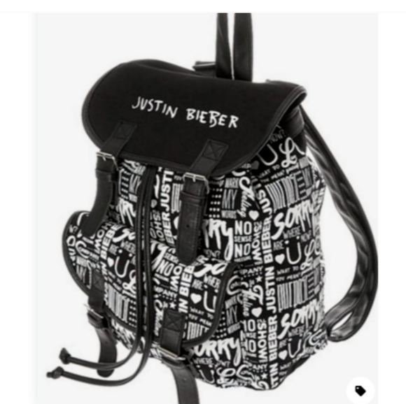 Justin Bieber Bags Justin Bieber 26 Lyrics Buckle Backpack Bravado Sorry Purpose Black Wh